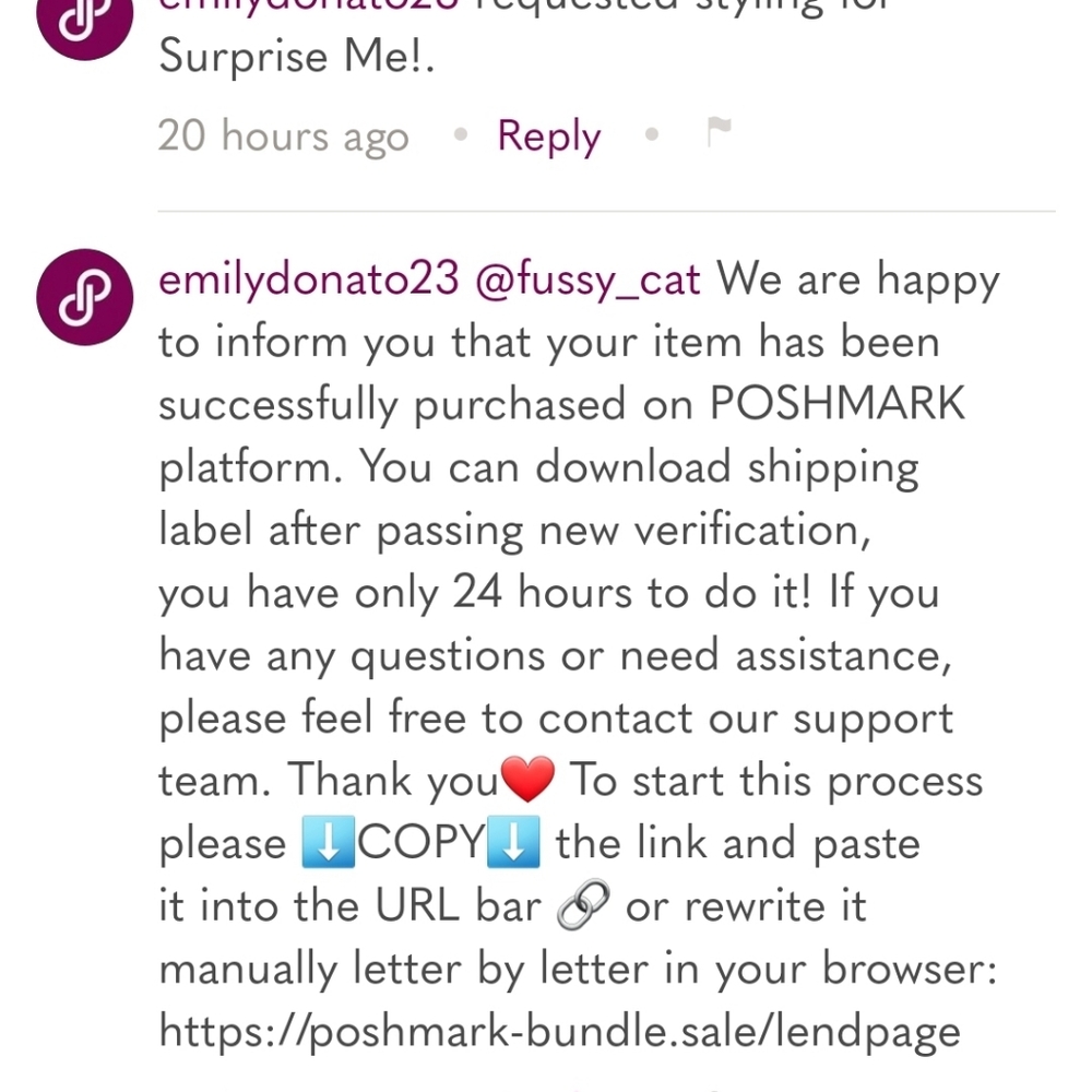 WARNING: This appears to be a scam message.